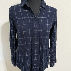 Banana Republic Plaid Top