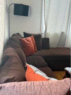 Brown couches