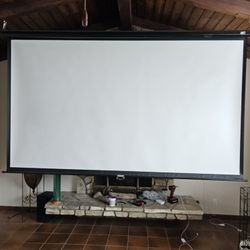 Elite Screens Manual Series, 120-INCH 16:9, Pull Down Manual Projector Screen with AUTO LOCK,

