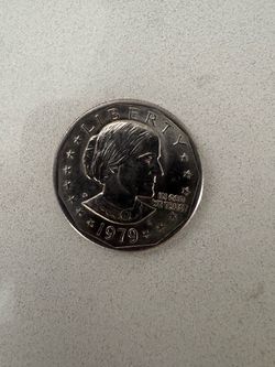 1979 wide Susan b Anthony dollar coin