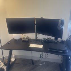 DUAL MONITOR SETUP WITH MONITOR STAND VIEWSONIC