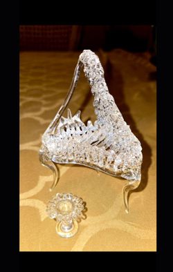 Vintage Collectible Blown Glass Piano and chair Figurine.