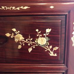 Beautiful Pearl Inlay Asian Dinning Set - Must Sell