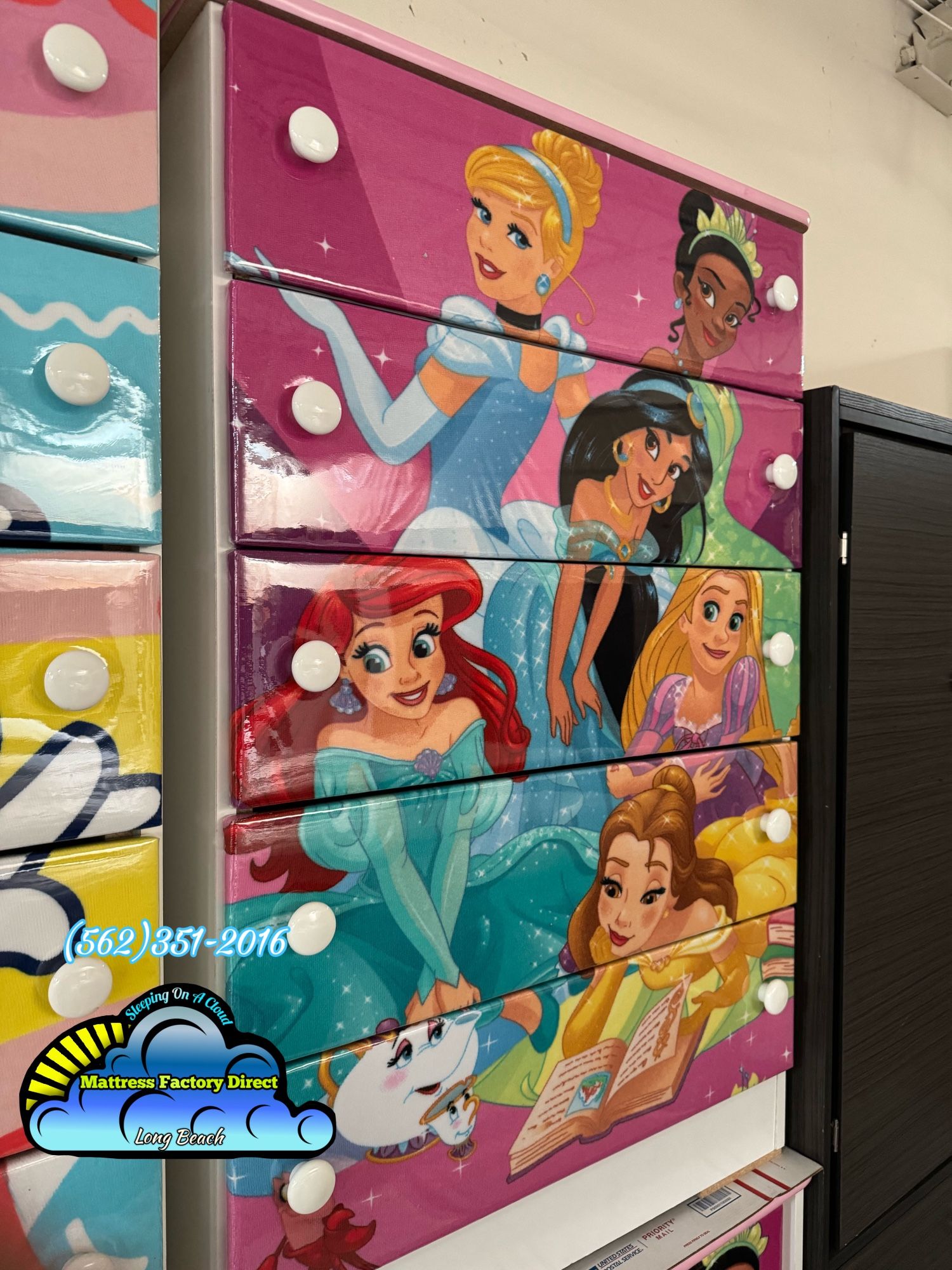 Pink Princess Dresser Five Drawers Mueble De Princesa