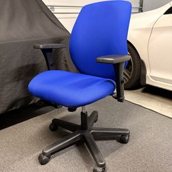 HON 7800 SERIES HIGH-PERFORMANCE ADJUSTABLE-BACK TASK CHAIR – Cobalt Blue (Perfect Condition)