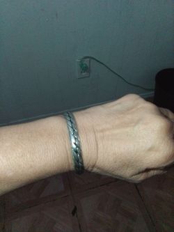 Silver Herringbone Chain Bracelet