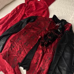 Dracula Costume Halloween X Large Men