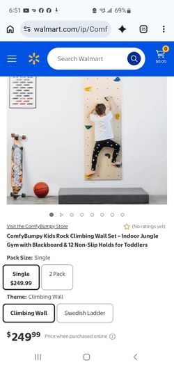 Rock climbing wall set