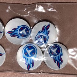 6 NFL TENNESSEE TITANS LOGO BUTTONS Bundle Lot