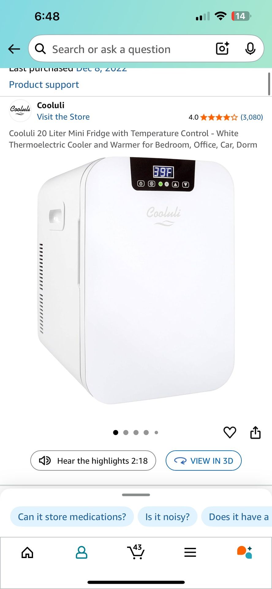 Countertop Mini Fridge