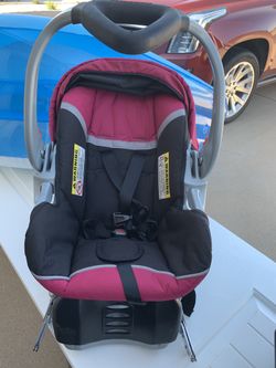 Baby girl car seat hot pink