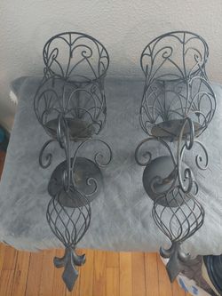 Candle sconce pair