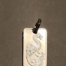 999 Fine Silver Dragon Pendant- 2.5g - New 