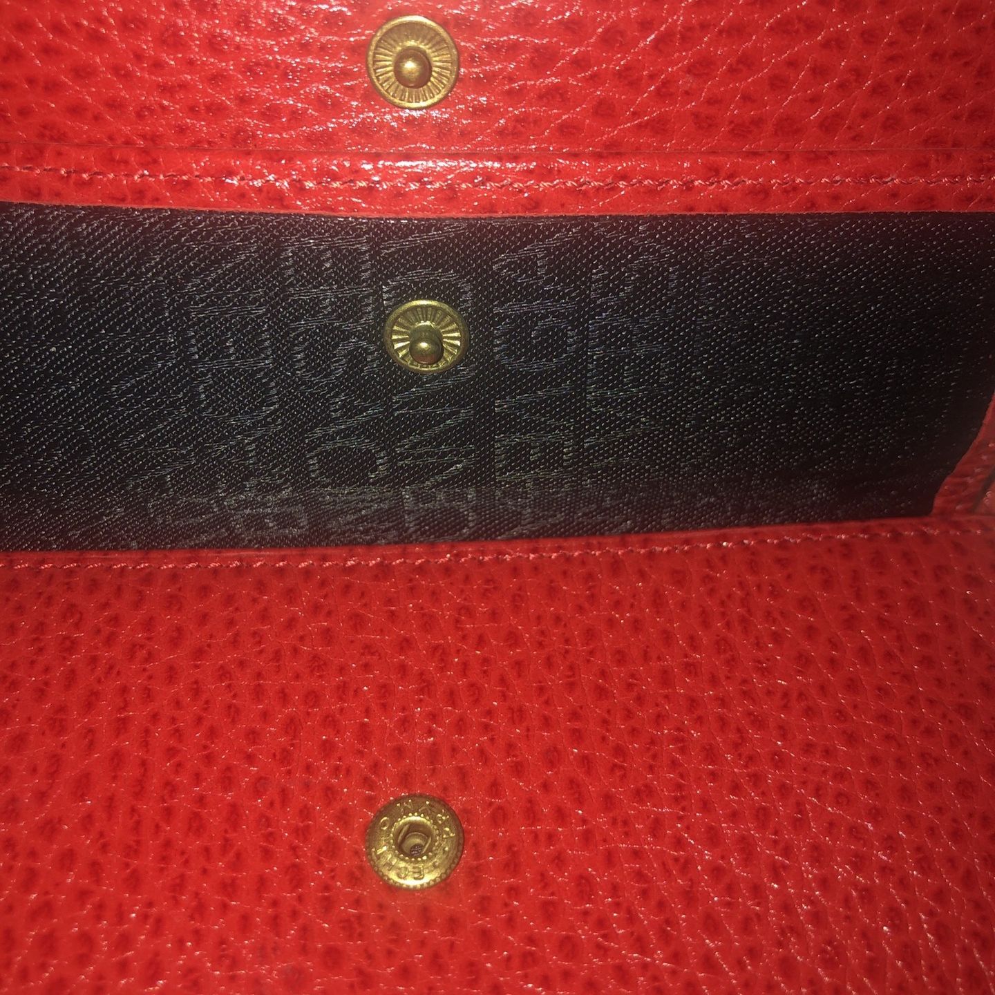 Gianni Versace Red Leather Wallet Auction