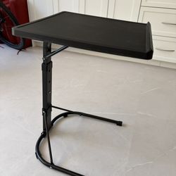 Adjustable Height Folding Tray Table