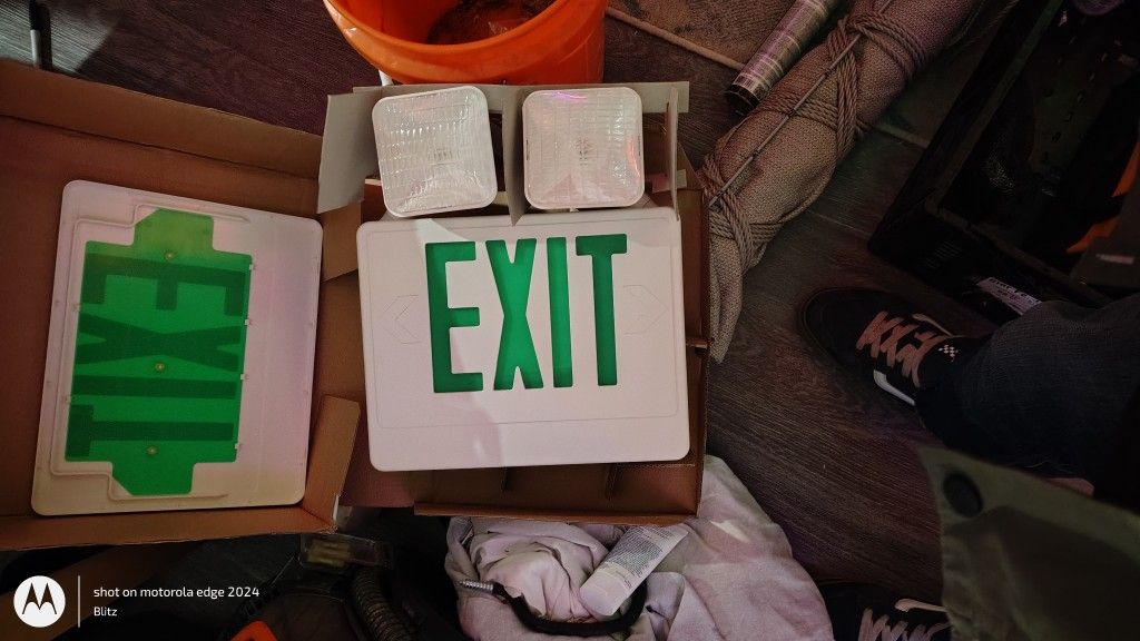 Exit Signs W Flood Lights