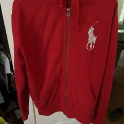 Zip Up Ralph Lauren/polo Hoodie Men Small Great Condition 