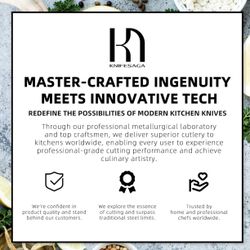 Knife Set, 15 Pcs Kitchen Knife Block Set, Enduring Razor-Sharp Japanese High Carbon Stainless Steel Chef Knife Set with Block and Sharpener, Premium 