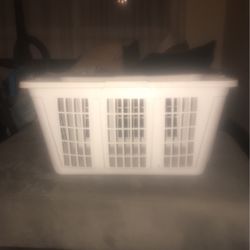 White Laundry Basket 🧺 