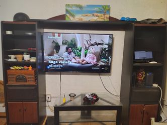 Entertainment center without TV