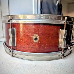 1950s WFL Ludwig 5.5x14 Model 491 Supreme Concert / Pioneer Snare Drum Mahogany