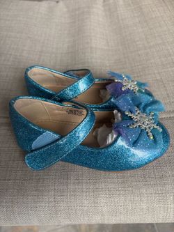 Zapatillas de princesa Elsa para niñas talla 8