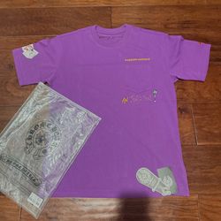 Purple Chrome Hearts T-Shirt