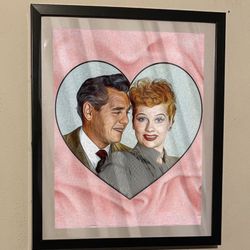 I love Lucy custom art piece perfect for gift