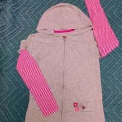 Girls Size 8 Zip Up Hoodie • by S🌸