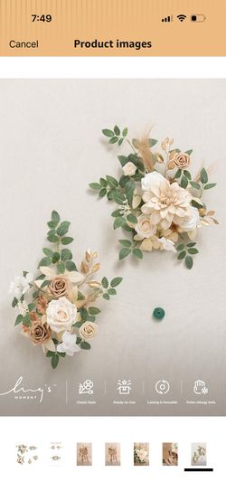 ng's moment 2pcs Fall Wedding Artificial Floral Swags Welcome Sign Flowers Backdrop Garlands Brown for Ceremony Reception Door Wall Home Decorations E