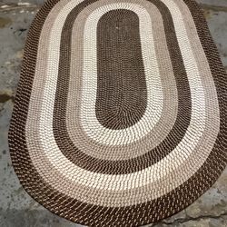 Wool Braided Rope Rug