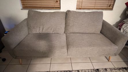 Layla Dark Gray Fabric Sofa