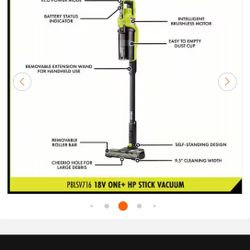 Vacuum ryobi 
