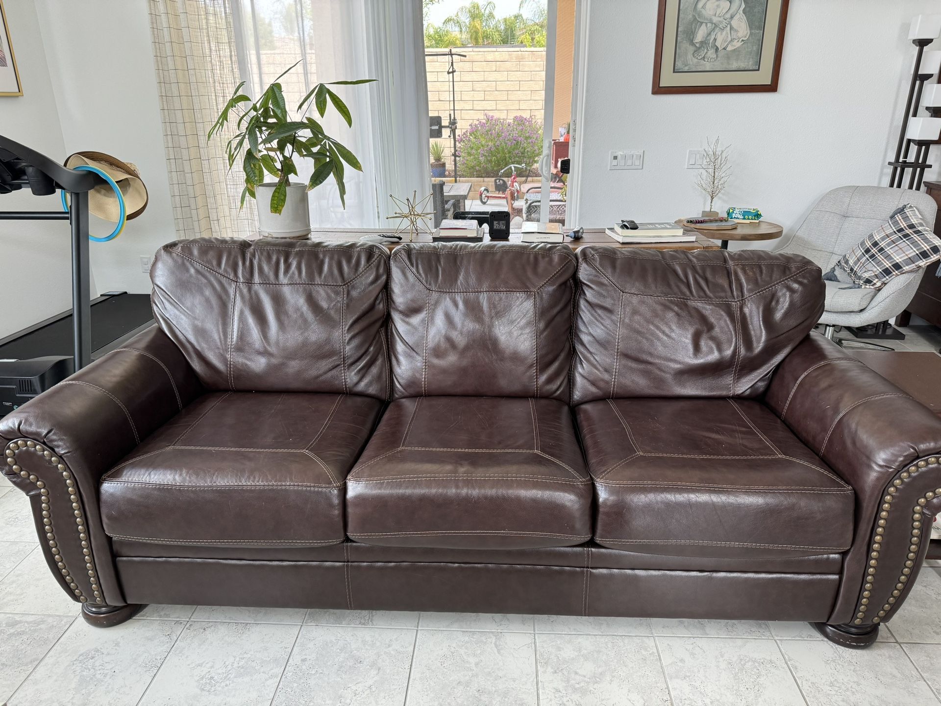Leather Couch $200