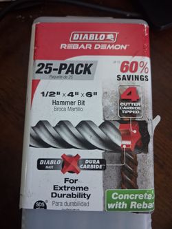 Diablo Rebar Demon Hammer Bit 25-Pack