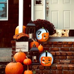 Raiders Ceramic Pumpkin