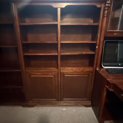 Office Furniture, Desk L Shape, Shelves With Lights, Book Shelves 