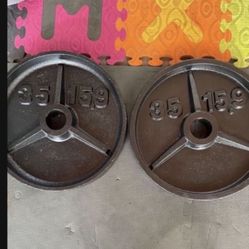 Olympic Weight Plates.    60 Dollars 