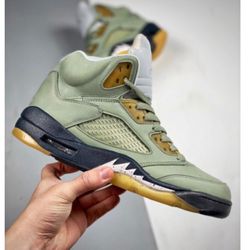 2021 Nike Air Jordan 5 Retro Jade Horizon Desert Sand Sneaker’s 