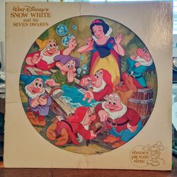 Walt Disney Snow White Picture Disc Record