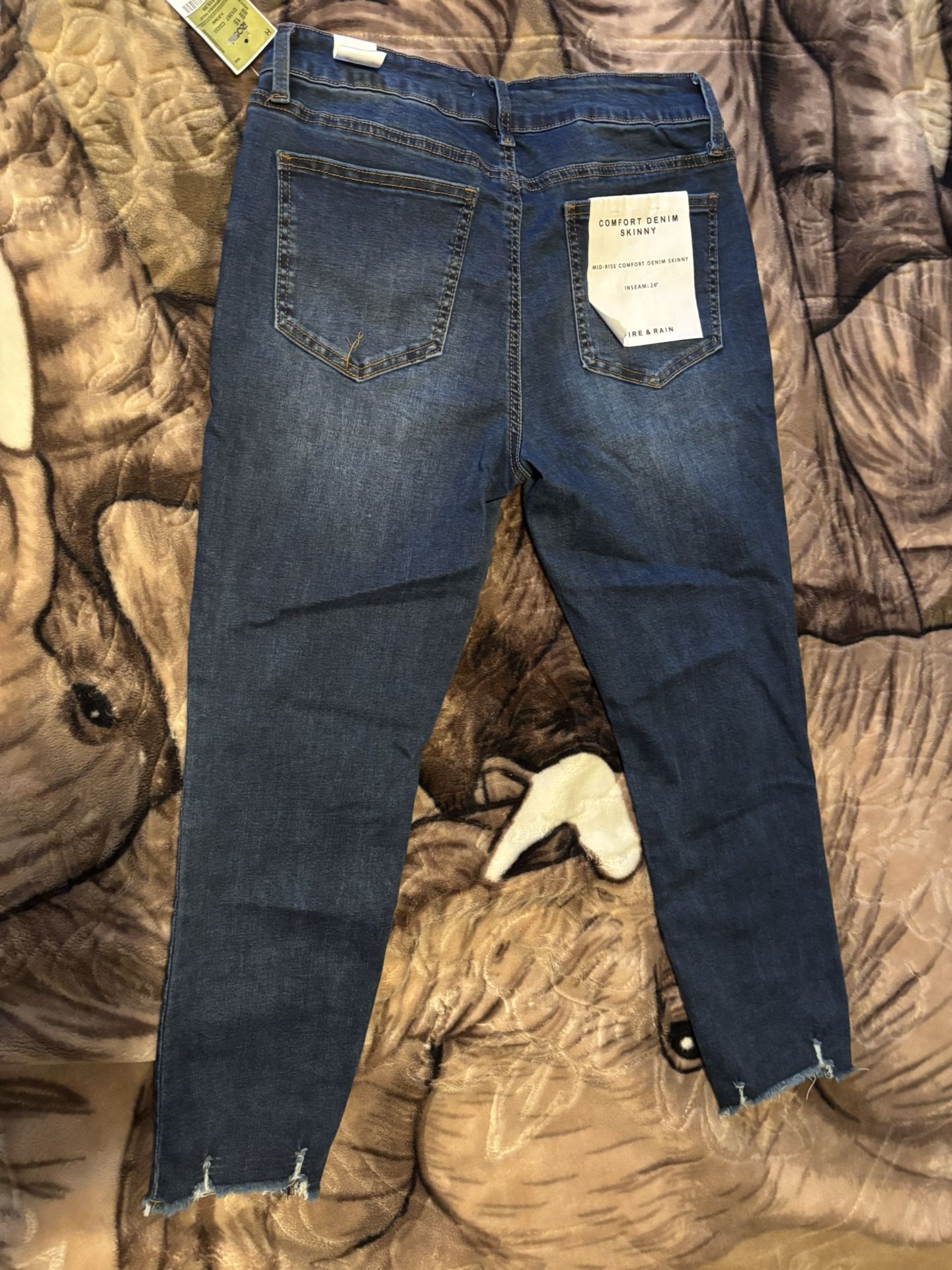 Junior size mid rise jeans