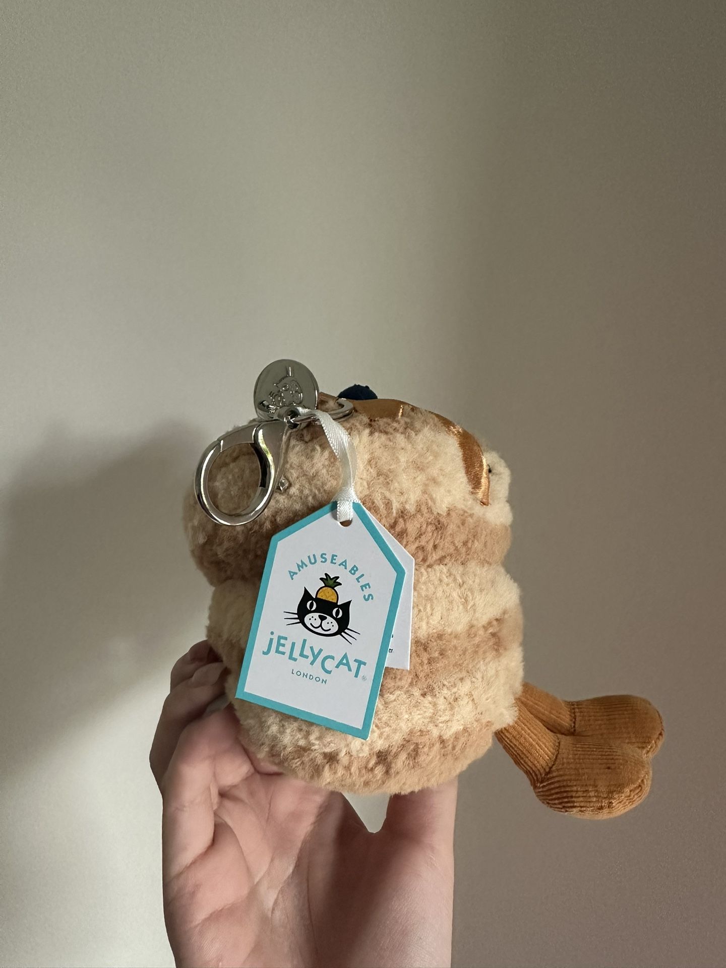 🗽 AUTHENTIC❗️NWT Jellycat Fran pancakes bag charm keychain- NYC FAO exclusive! – Super Rare & Adorable!