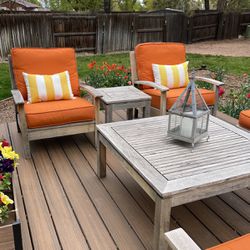 Teak Wood Outdoor Furniture & Sunbrella Cushions 