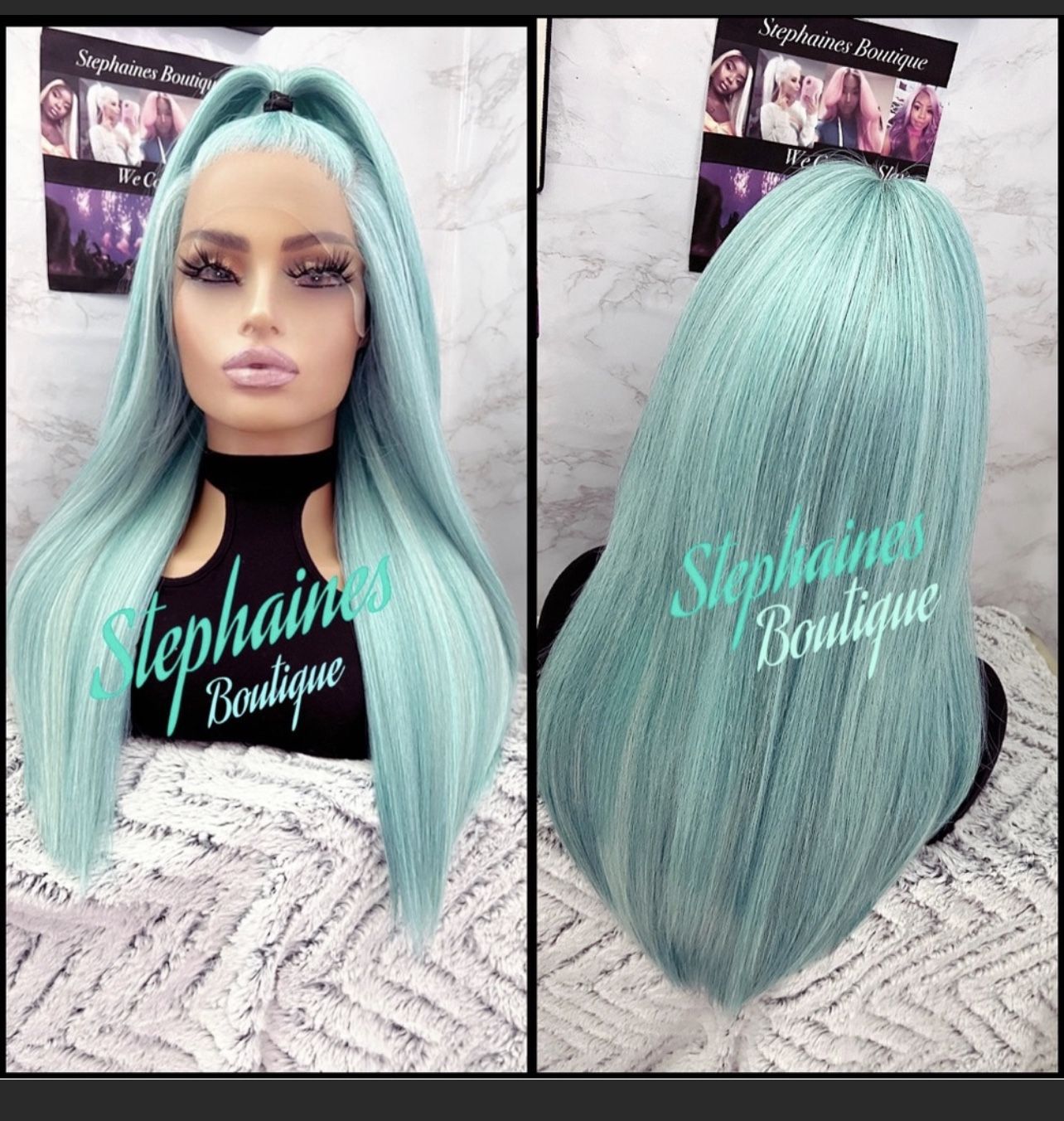Human Hair Blended Lace Front Wig