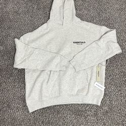 Large Size Light Oatmeal Essentials Hoodie
