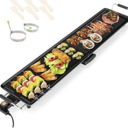 39.5” Electric Griddle Extra Large Teppanyaki Grill For Sale $44.00 50% OFF Retail $89.99 NEW IN BOX