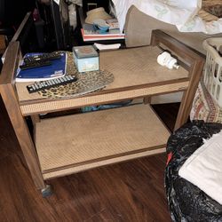 Vintage MCM Gusdorf Bar Cart Or Rolling Cart