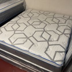 King Size Mattress Pillow Top 14” Inches Thick Excellent Comfort Also Available: Twin, Full And Queen New From Factory Delivery Available