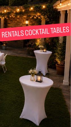 Outdoor Cocktail table , white Seat chairs