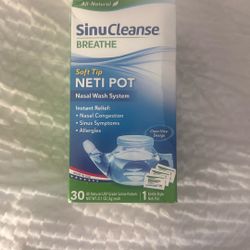 NIB Sinucleanse Netipot Sinus Allergies Wash 